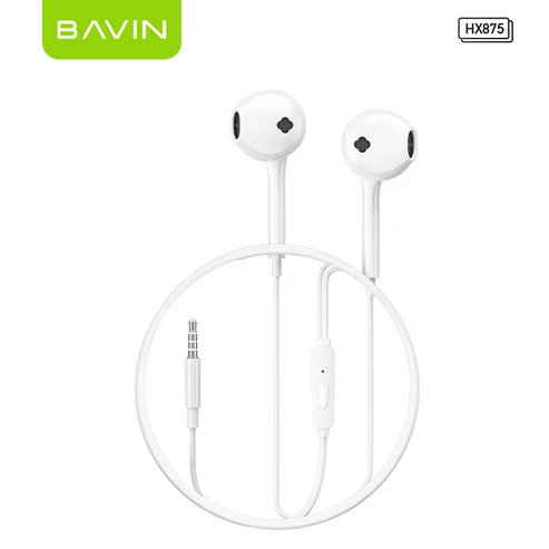 BAVIN HX871 / HX875 Hi-Fi Wired Earphone Stereo Sound Quality Music Compatible for 3.5mm / Type-C