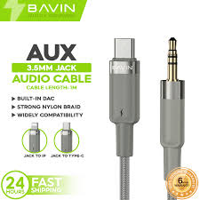 aux audio cable metal and ios to 3.5 mm