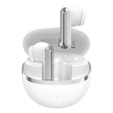 Écouteurs sans fil TOTU BE-15-TWS compatibles Bluetooth, son HiFi, étanches IPX7 - Blanc